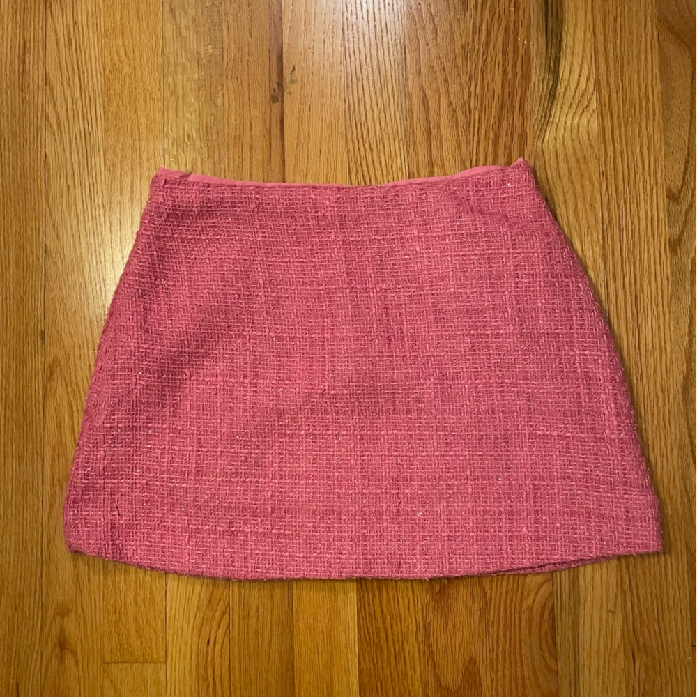 SHEIN Pink Textured Skirt